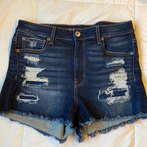 American Eagle ripped jean shorts